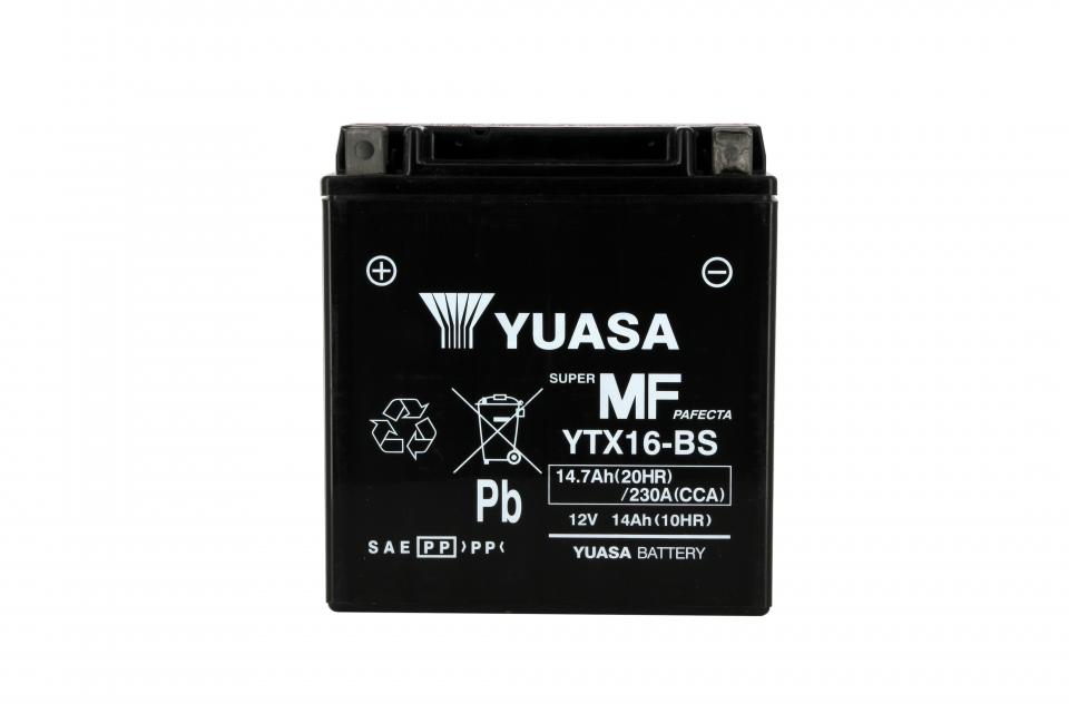 Batterie Yuasa pour Moto Kawasaki 1700 Vn Classic Tourer 2009 à 2014 YTX16-BS / 12V 14Ah Neuf