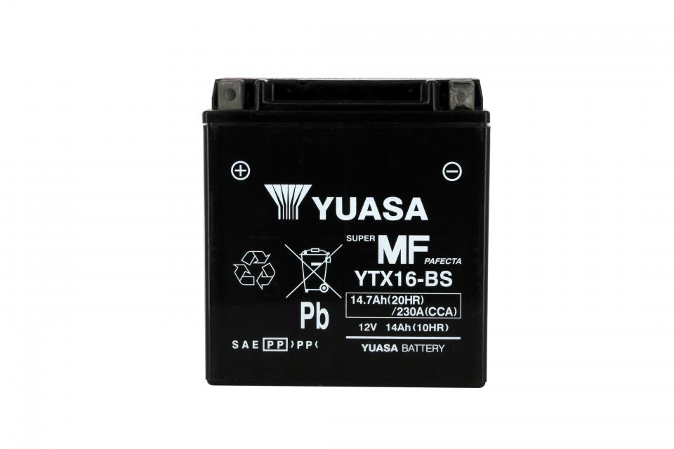 Batterie Yuasa pour Moto Kawasaki 1700 VN Vulcan Nomad 2015 à 2016 YTX16-BS Neuf