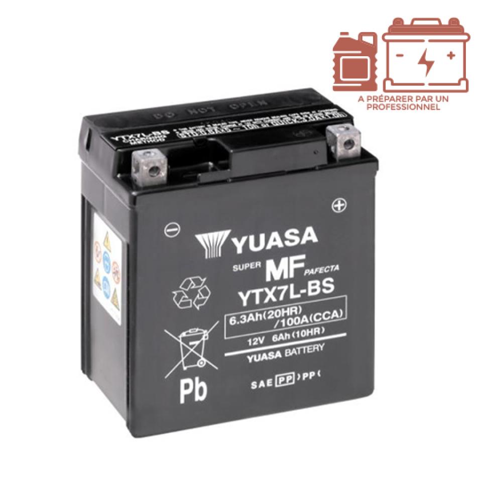 Batterie Yuasa pour Moto Honda 250 Cr-F M 2013 à 2016 YTX7L-BS / 12V 6Ah Neuf