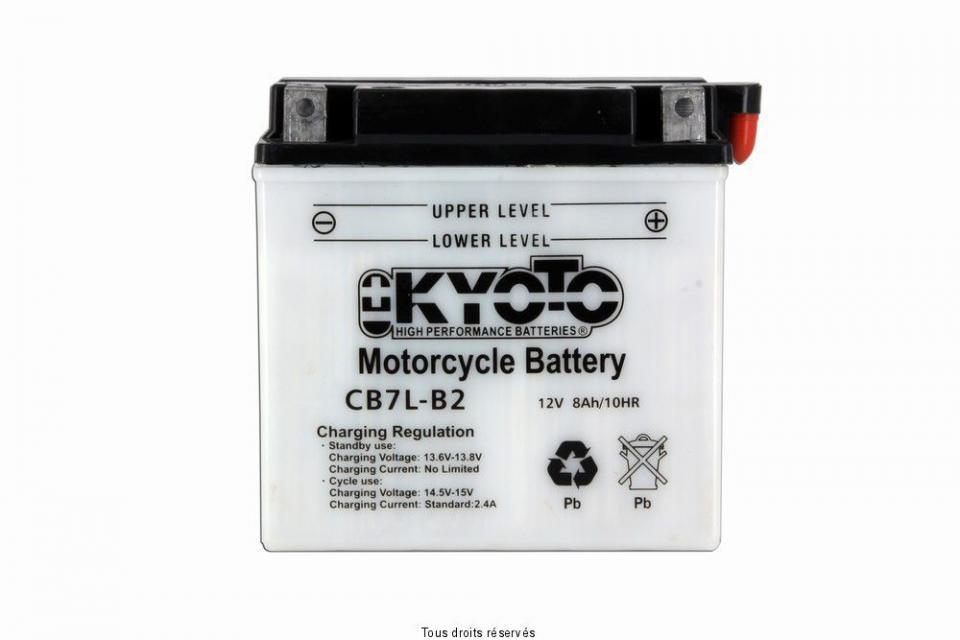 Batterie Kyoto pour Scooter Peugeot 50 Jet Rnc Ice Blade 2010 à 2017 YB7L-B2 / 12V 8Ah Neuf