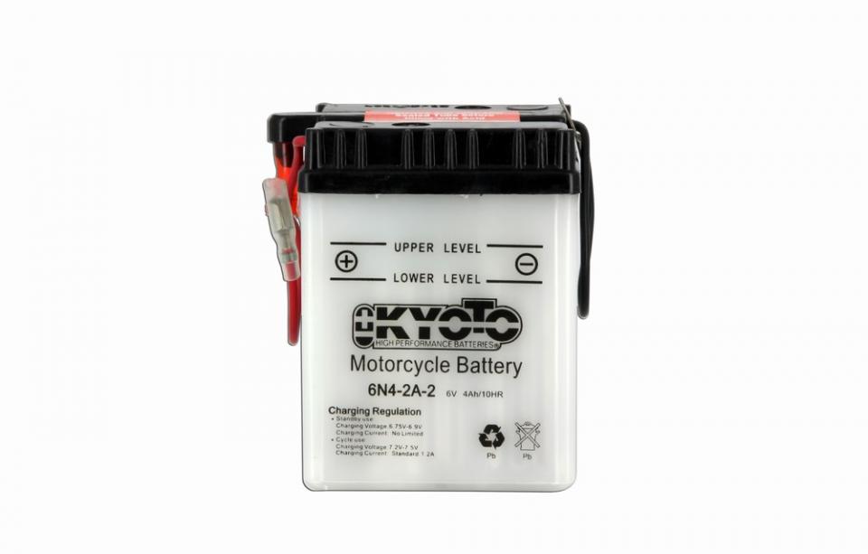 Batterie Kyoto pour Moto Yamaha 80 YSR 1988 6N4-2A-2 / 6V 4Ah Neuf