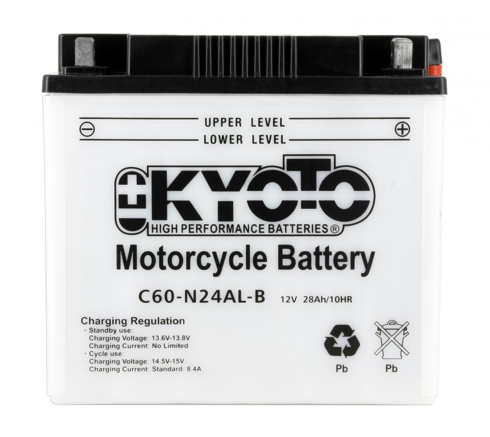 Batterie Kyoto pour Moto Moto Guzzi 1000 Daytona Rs 1992 à 2001 Y60-N24AL-B / 12V 28Ah Neuf