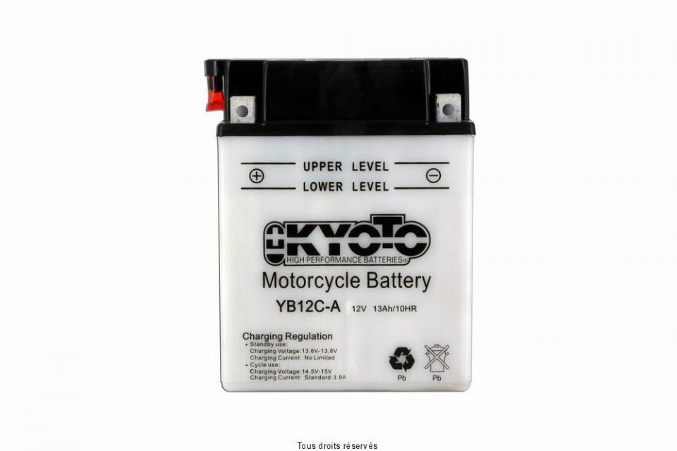 Batterie Kyoto pour Quad Yamaha 350 YFM FX Wolverine 1995 à 2004 YB12C-A / 12V 12Ah Neuf