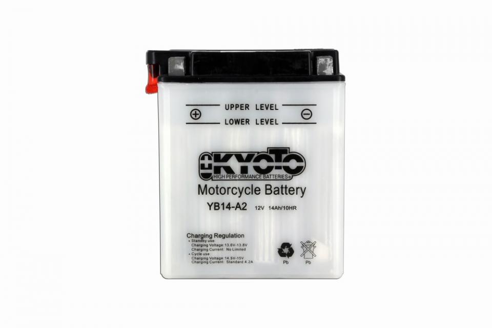 Batterie Kyoto pour Moto Cagiva 350 W 12 1993 à 1995 YB14-A2 / 12V 14Ah Neuf