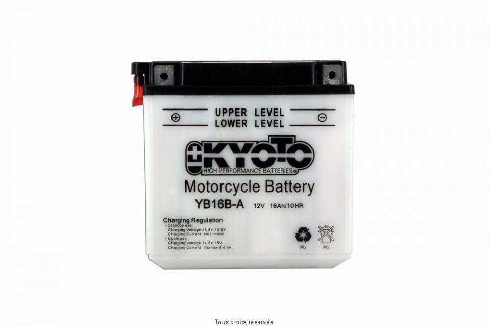 Batterie Kyoto pour Moto Honda 1000 Vf R 1984 à 1987 YB16B-A / 12V 16Ah Neuf