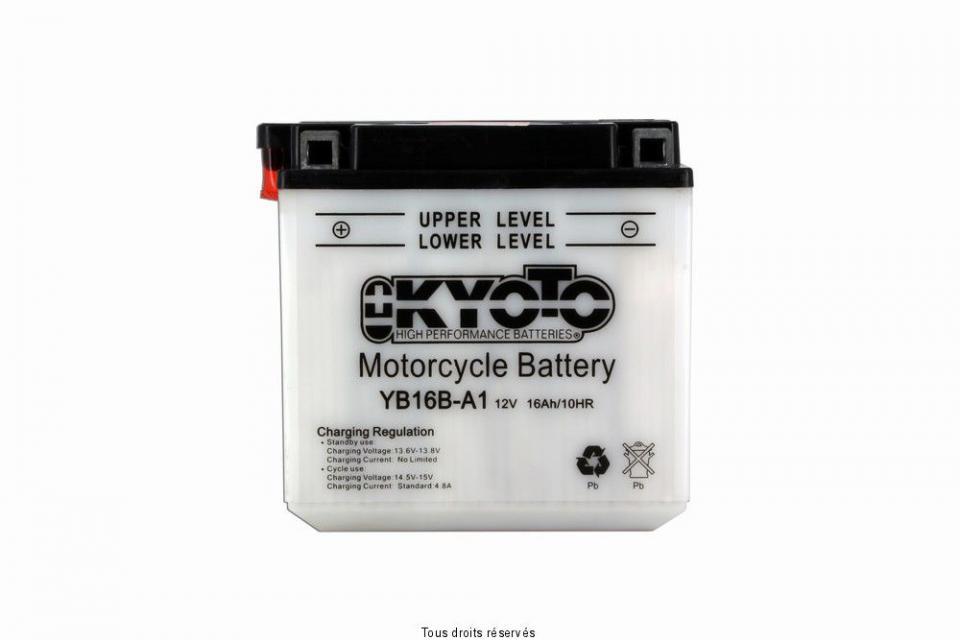 Batterie Kyoto pour Moto Cagiva 900 Elefant Ie Gt 1990 à 1993 YB16B-A1 / 12V 16Ah Neuf