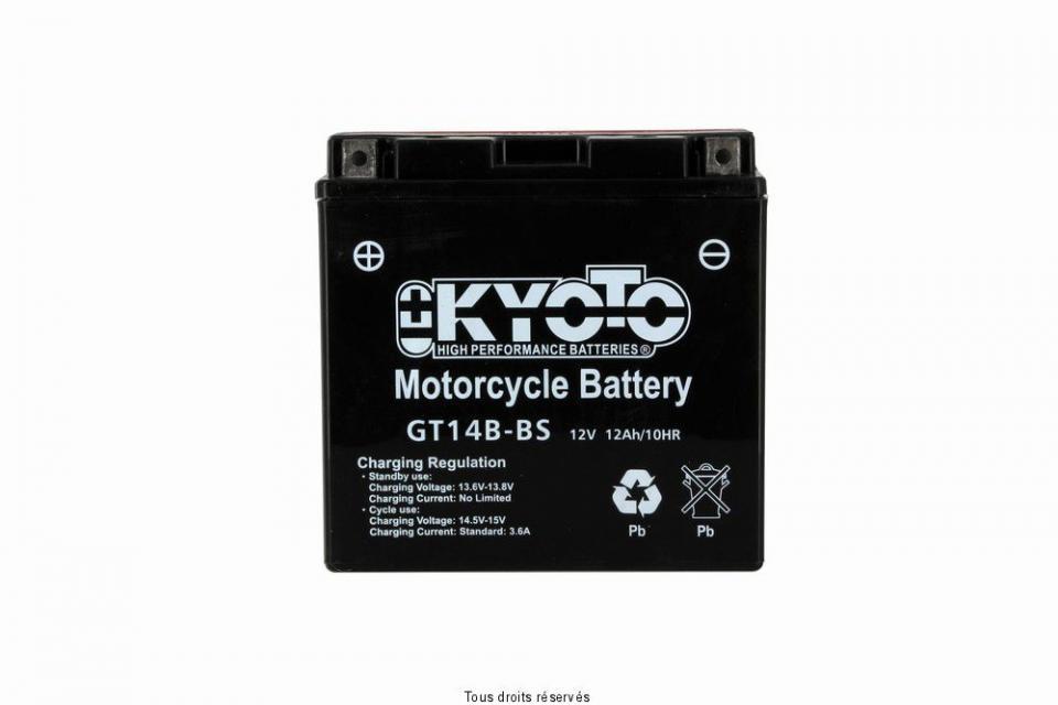 Batterie Kyoto pour Moto Yamaha 1900 Xv A Midnight Star 2006 à 2016 YT14B-BS / 12V 12Ah Neuf