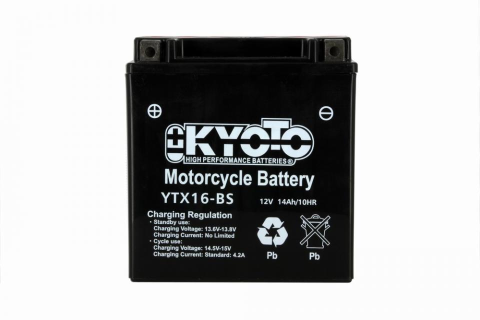 Batterie Kyoto pour Moto BMW 1200 R Rt 2014 à 2016 YTX16-BS / 12V 14Ah Neuf