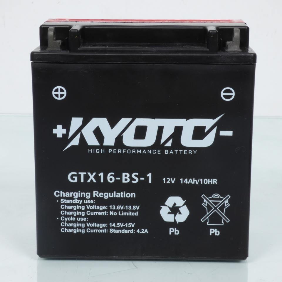 Batterie Kyoto pour Quad Suzuki 500 Lt-A F Vinson 2002 à 2007 YTX16-BS-1 / 12V 14Ah Neuf