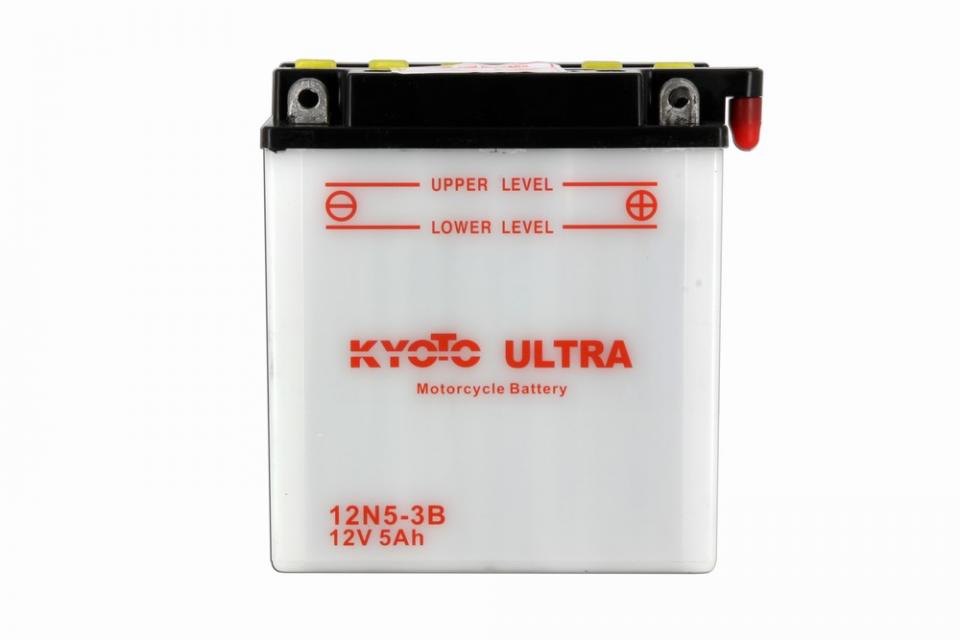 Batterie Kyoto pour Mobylette Kawasaki 125 AR 1981 à 1990 12N5-3B / 12V 5Ah Neuf