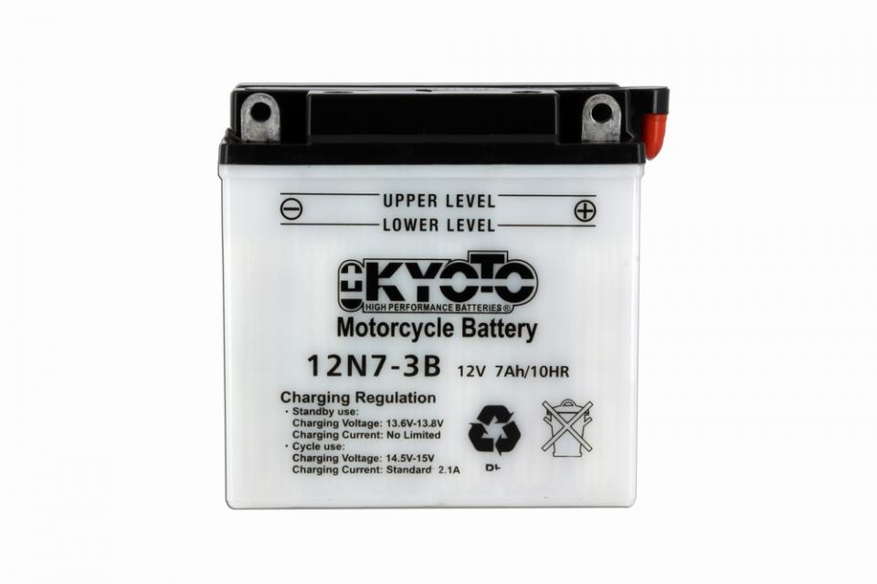 Batterie Kyoto pour Moto Yamaha 125 XVS Dragstar 2000 12N7-3B / 12V 7Ah Neuf