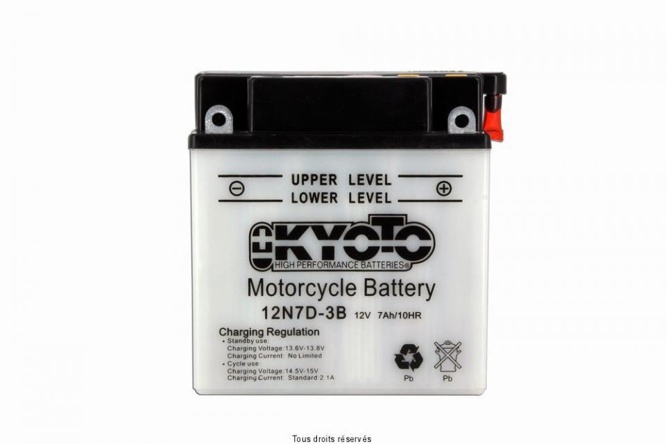 Batterie Kyoto pour Quad Yamaha 80 Yfm Badger/Raptor 1992 à 2006 12N7D-3B / 12V 7Ah Neuf