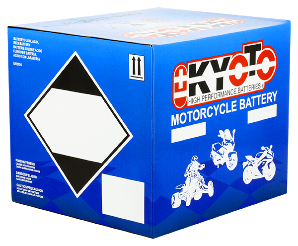 Batterie Kyoto pour Moto Honda 125 Xl K2 1977 à 1978 6N4C-1B / 6V 4Ah Neuf