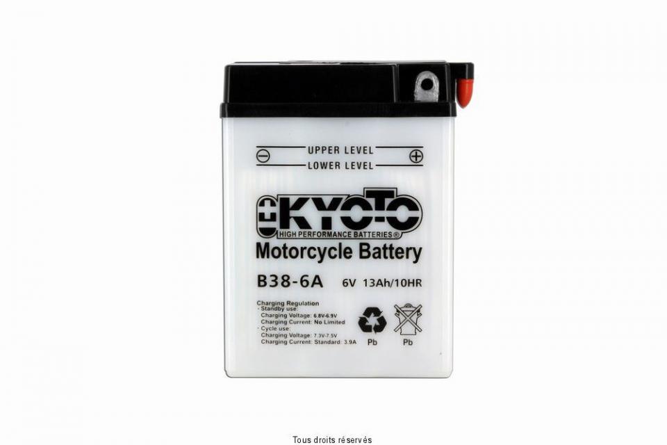 Batterie Kyoto pour Quad Kawasaki 300 Kfe Green 1995 à 2000 B38-6A / 6V 13Ah Neuf