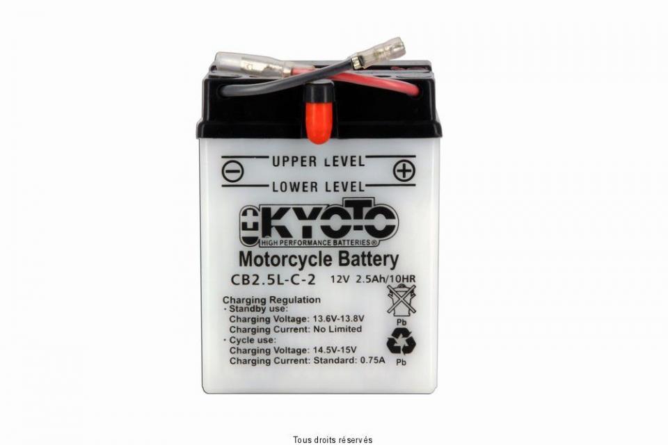 Batterie Kyoto pour Auto YB2.5L-C2 / 12V 2.5Ah Neuf