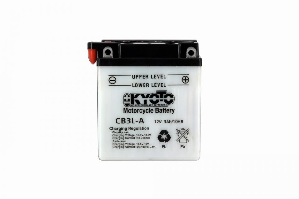 Batterie Kyoto pour Moto Malaguti 50 Xtm Power-Up 2007 à 2012 YB3L-A / 12V 3Ah Neuf