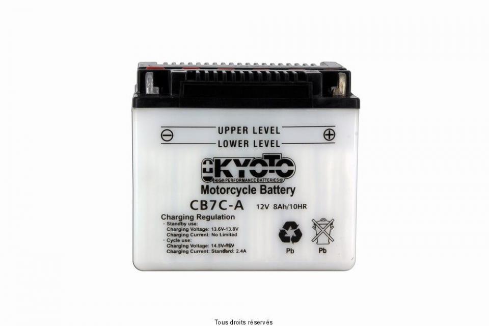 Batterie Kyoto pour Moto Derbi 125 Senda Sm 2004 à 2009 YB7C-A / 12V 8Ah Neuf