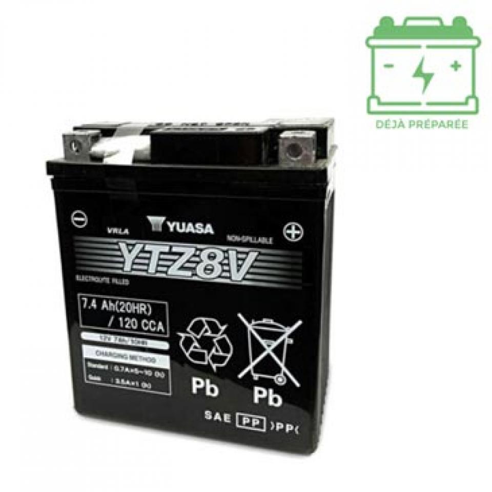 Batterie Yuasa pour Moto Honda 500 NX 2024 YTZ8V / 12V 7.4Ah Neuf