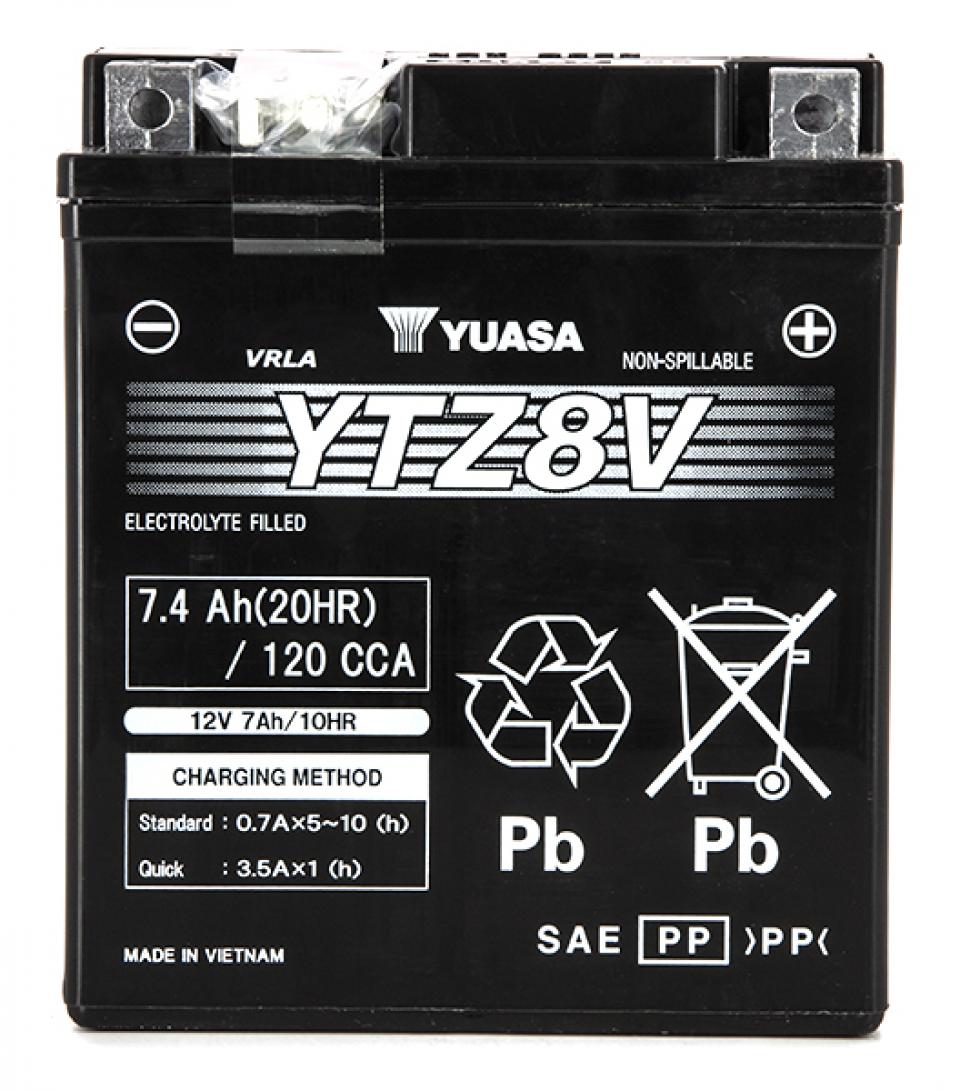 Batterie Yuasa pour Moto Yamaha 320 Yzf 300 R3 2015 à 2020 YTZ8-V / 12V 7.4Ah Neuf