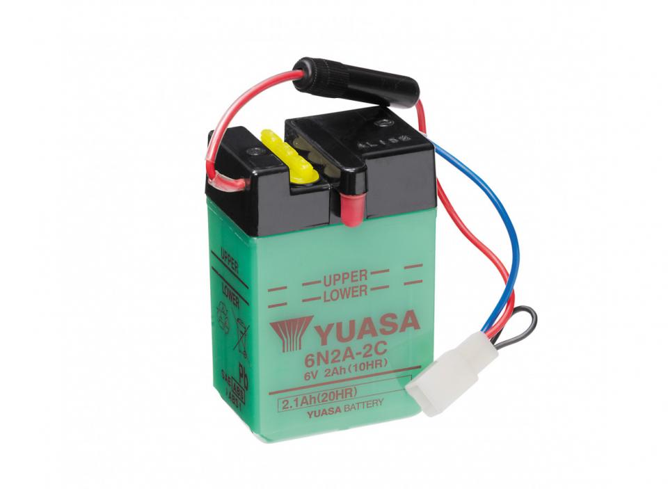 Batterie Yuasa pour Moto Honda 70 ST Dax 1978 à 1979 6N2A-2C / 6V 2Ah Neuf