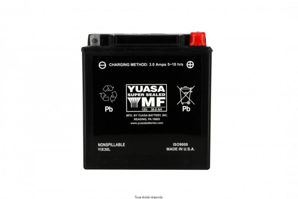 Batterie Yuasa pour Quad Polaris 800 Sportsman Efi 6X6 Big Boss 2009 à 2012 YIX30L / 12V 30Ah Neuf