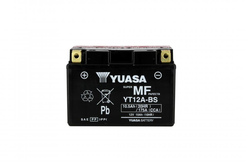 Batterie Yuasa pour Moto Suzuki 650 SVS 1999 à 2010 YT12A-BS / 12V 10Ah Neuf