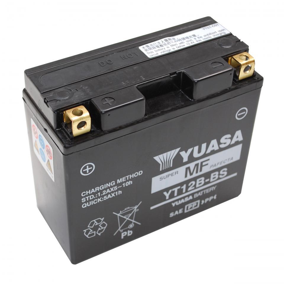 Batterie Yuasa pour Moto Ducati 803 Scrambler Full Throttle 2015 à 2019 YT12B-BS / 12V 10Ah Neuf