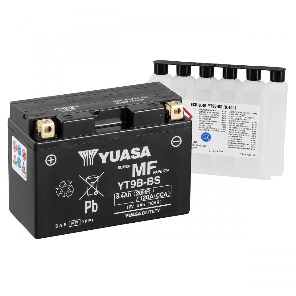 Batterie Yuasa pour Scooter Yamaha 125 Ypr X-Max Abs 2014 à 2017 YT9B-BS / 12V 8Ah Neuf