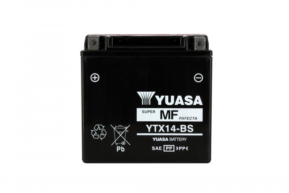 Batterie Yuasa pour Moto Triumph 900 Trophy 1998 à 2001 YTX14-BS / 12V 12Ah Neuf