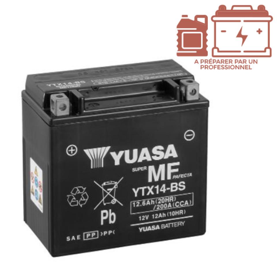 Batterie Yuasa pour Moto Hyosung 650 Gt Comet R/S 2004 à 2006 YTX14-BS / 12V 12Ah Neuf