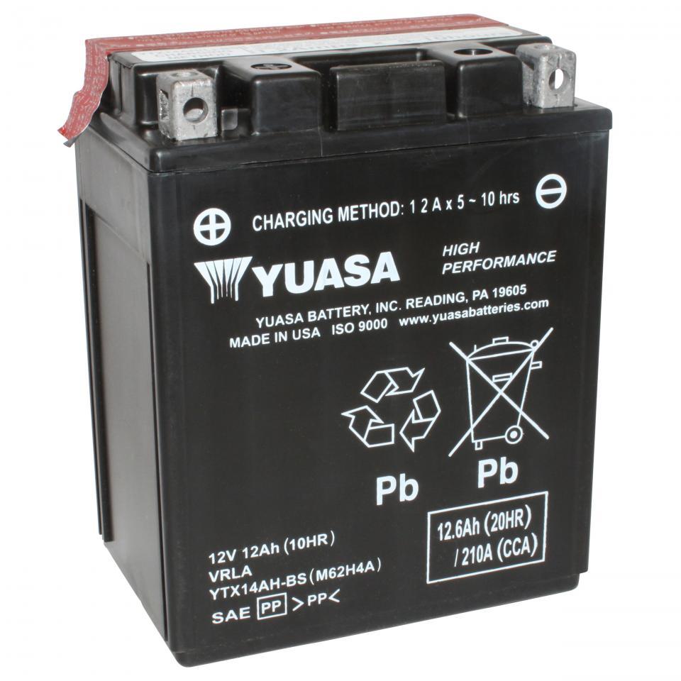 Batterie Yuasa pour Moto Honda 600 Xlv Transalp 1987 à 1993 YTX14AH-BS / 12V 12Ah Neuf