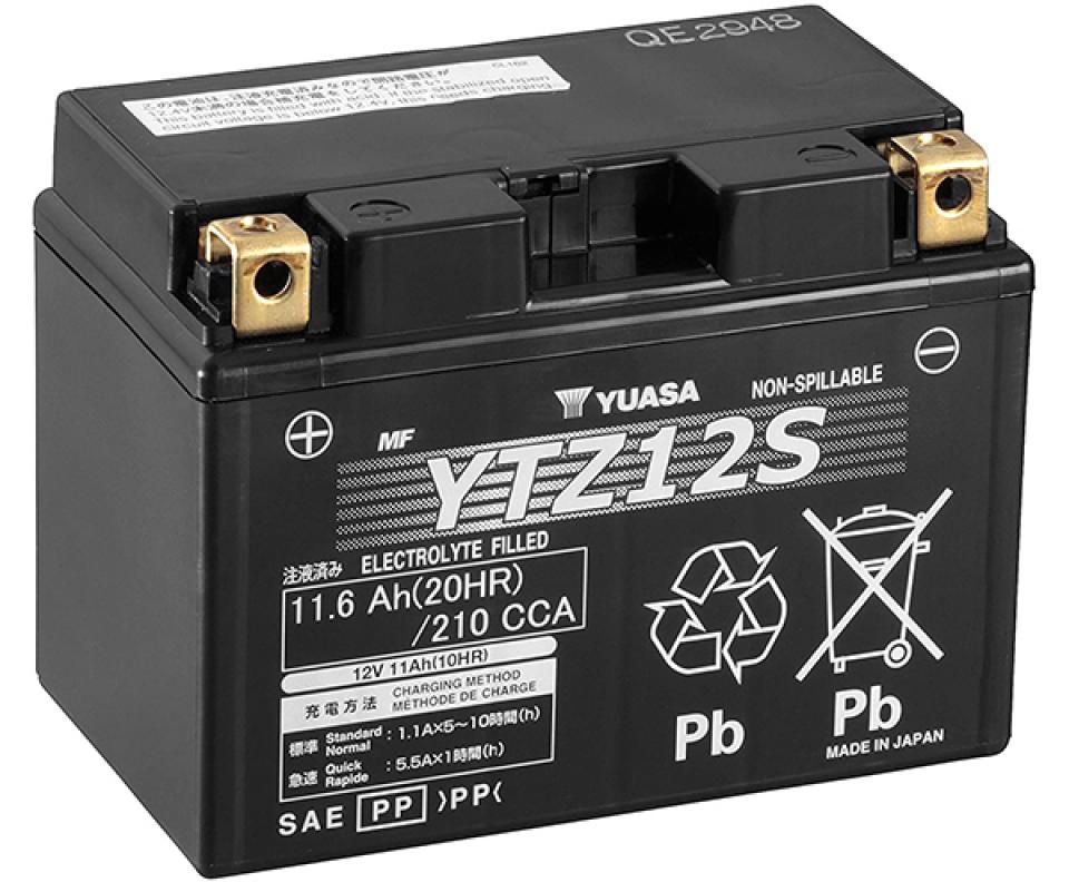 Batterie Yuasa pour Moto Yamaha 1200 XTZ 2010 à 2015 YTZ12S / 12V 11Ah Neuf