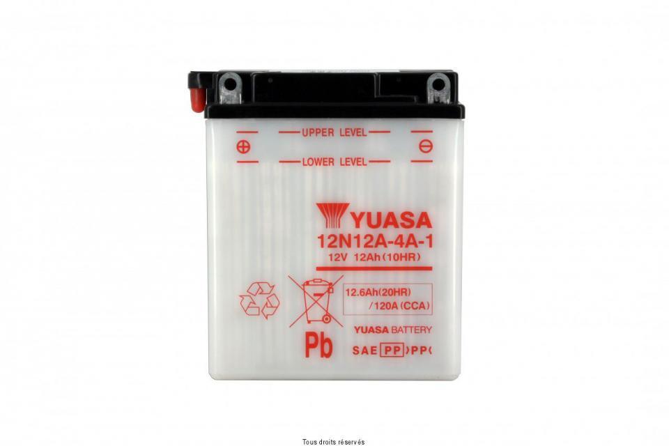 Batterie Yuasa pour Moto Yamaha 650 Xj Seca 1980 à 1983 12N12A-4A-1 / 12V 12Ah Neuf