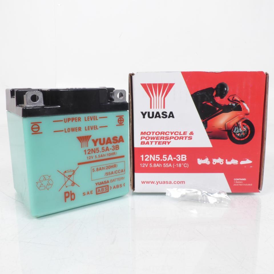 Batterie Yuasa pour Moto Yamaha 400 Rd Dx 1978 12N5.5A-3B / 12V 5.5Ah Neuf