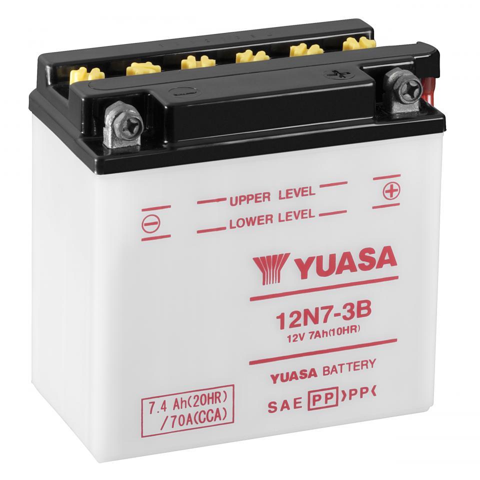 Batterie Yuasa pour Moto Yamaha 500 SR 1978 à 1981 12N7-3B / 12V 7Ah Neuf