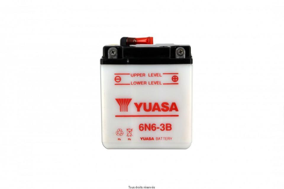 Batterie Yuasa pour Moto Honda 125 Cb S 1975 à 1980 6N6-3B / 6V 6Ah Neuf