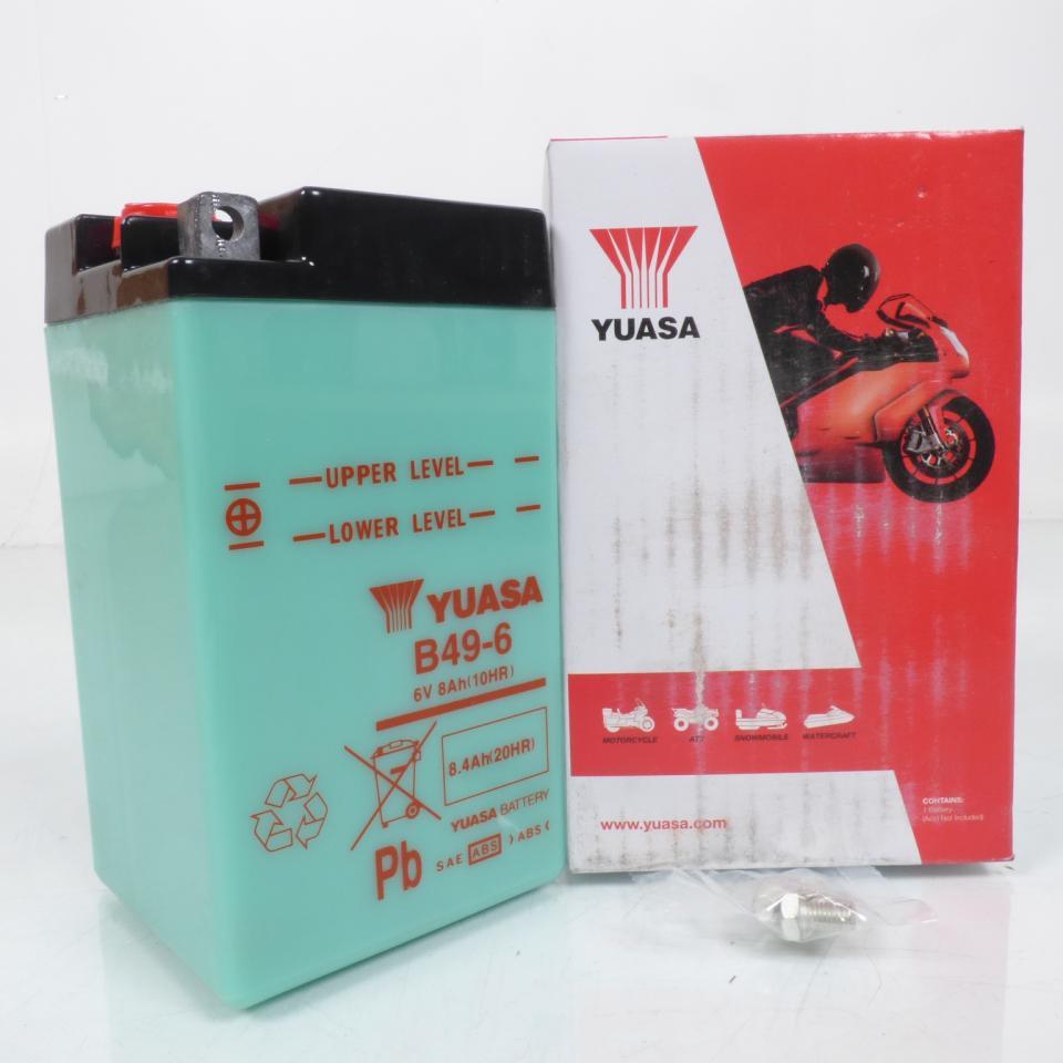 Batterie Yuasa pour Moto BMW 500 R 51 /2 1951 à 1953 B49-6 / 6V 9Ah / 0T16 Neuf