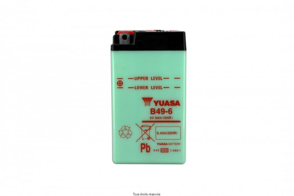 Batterie Yuasa pour Moto Cagiva 125 N90 1991 à 1997 B49-6 / 6V 9Ah Neuf