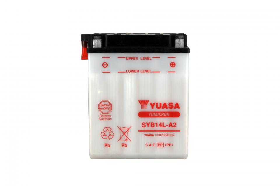 Batterie Yuasa pour Moto Honda 750 Vf S Sabre 1982 SYB14L-A2 / 12V 14Ah Neuf