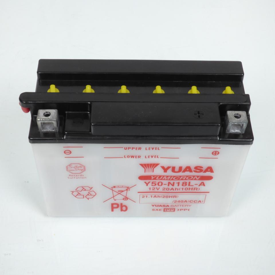 Batterie Yuasa pour Moto Harley Davidson 1340 Flht 1985 à 1986 Y50-N18L-A / 12V 20Ah Neuf