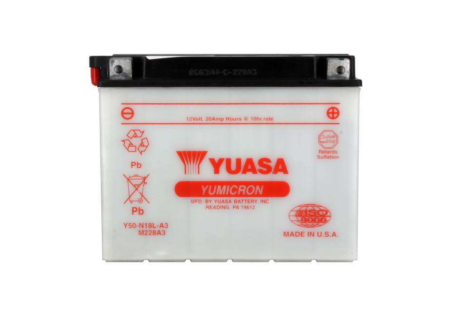 Batterie Yuasa pour Moto Yamaha 1000 XV Virago 1984 à 1988 Y50-N18L-A3 / 12V 20Ah Neuf