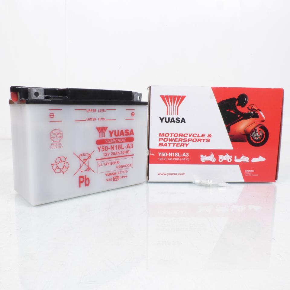 Batterie Yuasa pour Moto Yamaha 1000 XV Virago 1984 à 1988 Y50-N18L-A3 / 12V 20Ah Neuf