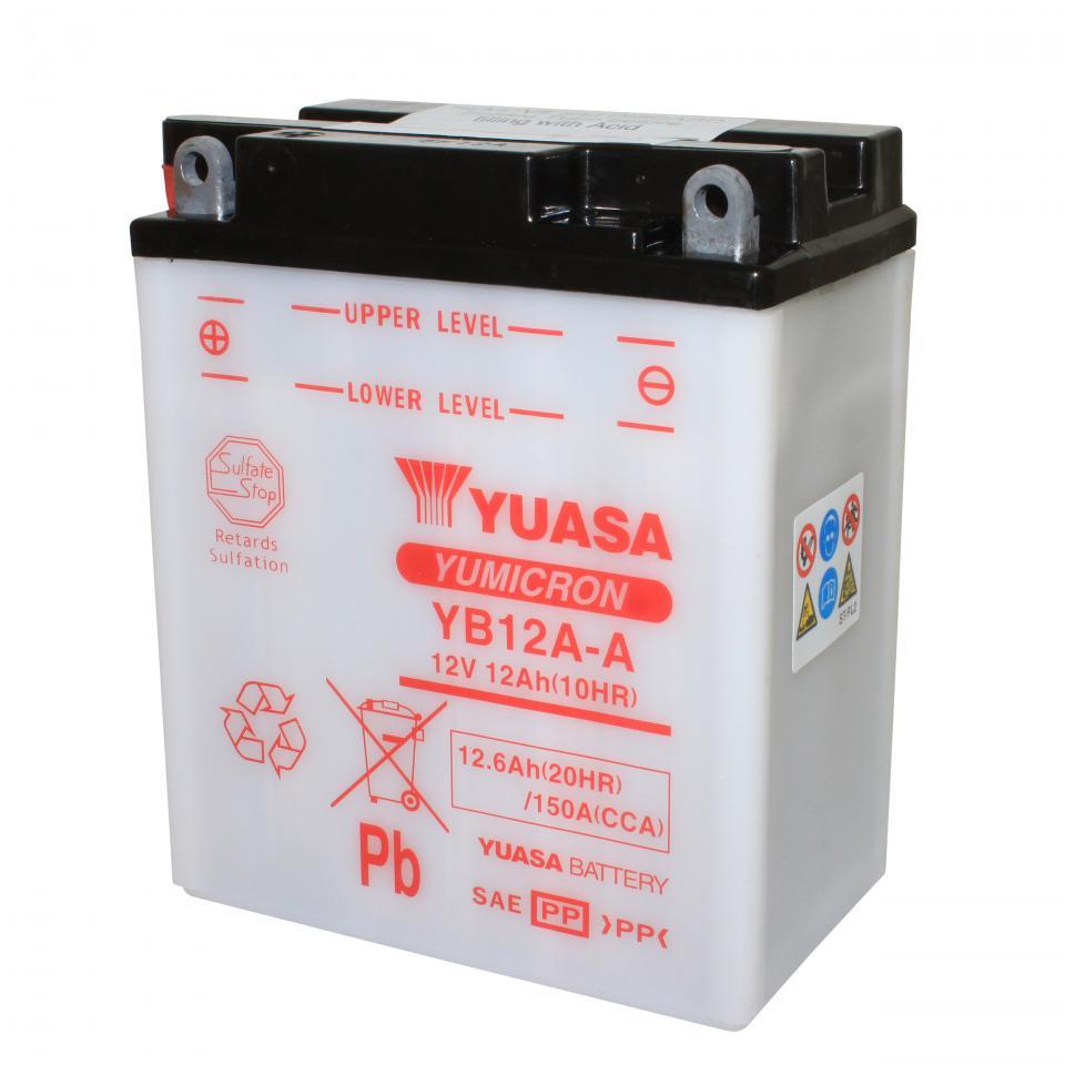Batterie Yuasa pour Moto Cagiva 125 Aletta ORO 1985 à 1987 YB12A-A / 12V 12Ah Neuf