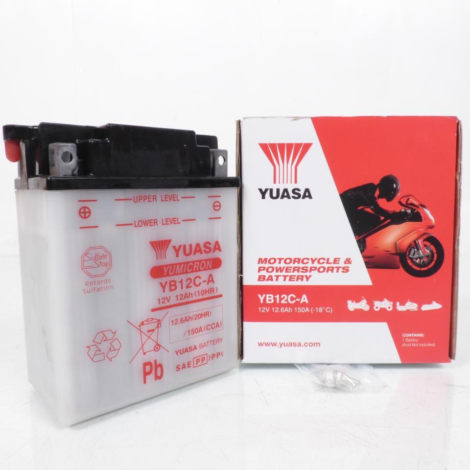 Batterie Yuasa pour Quad Yamaha 350 YFM FX Wolverine 1995 à 2004 YB12C-A / 12V 12Ah Neuf