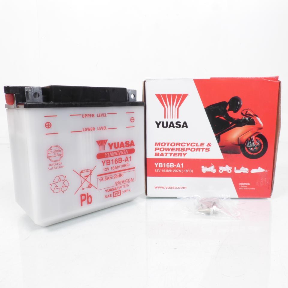 Batterie Yuasa pour Moto Suzuki 750 Vs Gl Intruder 1988 à 1991 YB16B-A1 / 12V 16Ah Neuf