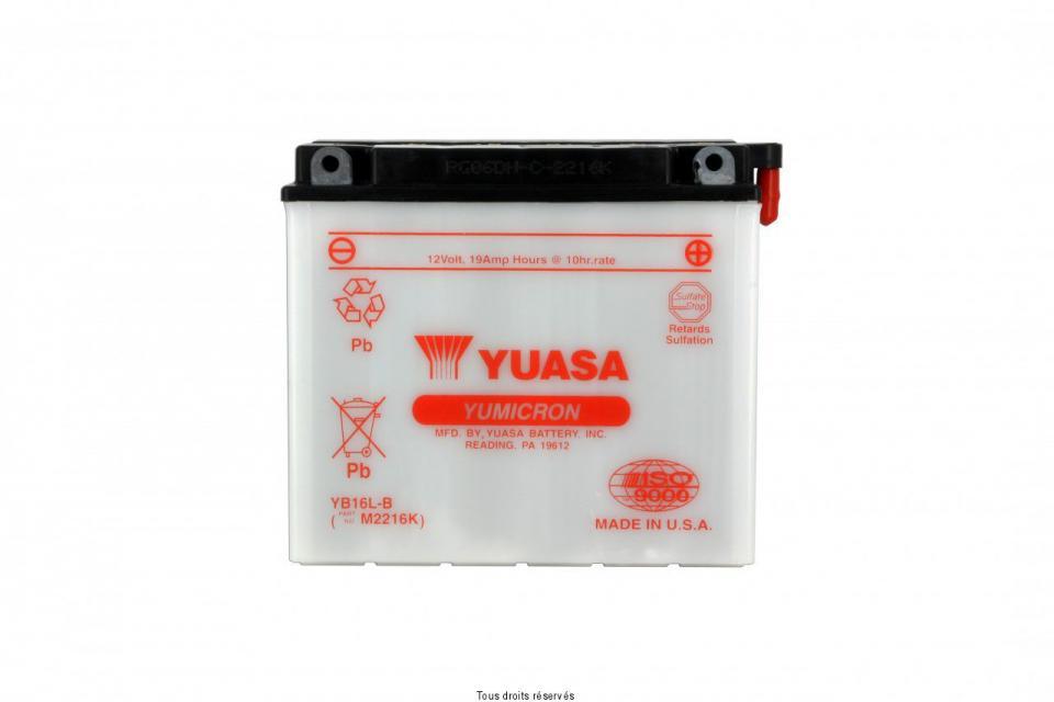 Batterie Yuasa pour Moto Kawasaki 1100 Z A 1981 à 1983 YB16L-B / 12V 19Ah Neuf