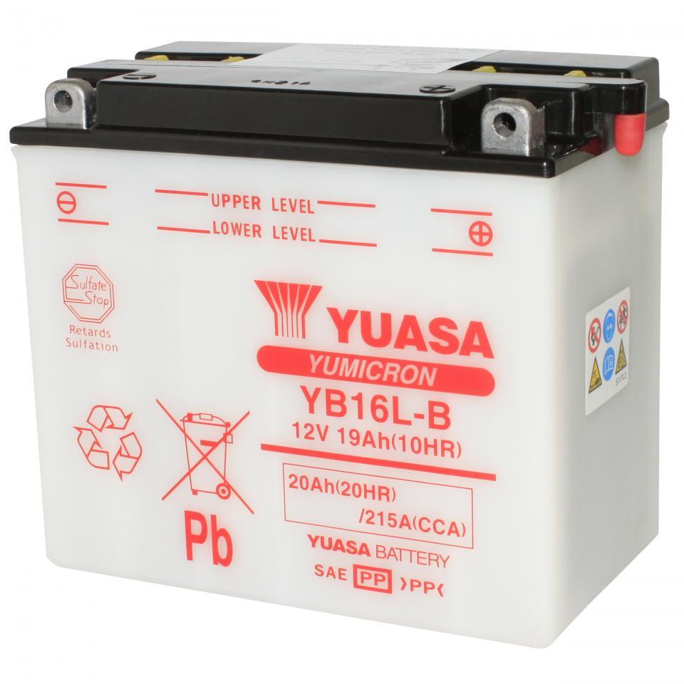 Batterie Yuasa pour Moto Kawasaki 1100 Gpz B 1982 à 1983 YB16L-B / 12V 19Ah Neuf