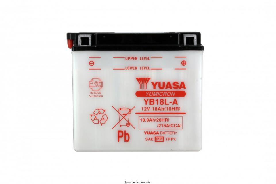 Batterie Yuasa pour Moto Moto Guzzi 750 Nevada 1992 à 2002 YB18L-A / 12V 18Ah Neuf