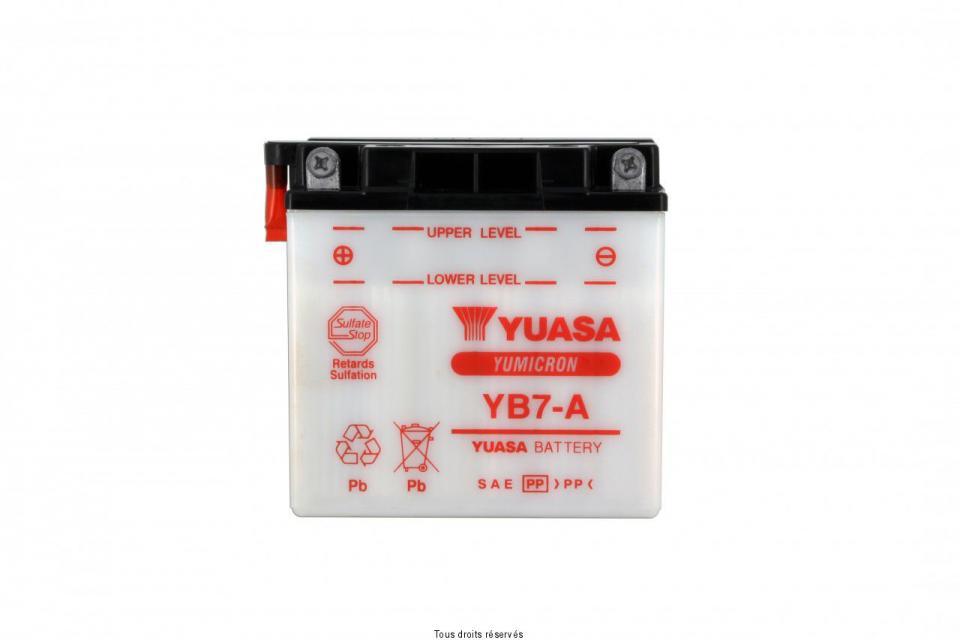 Batterie Yuasa pour Moto Suzuki 125 GS ES 1982 à 1990 YB7-A / 12V 8Ah Neuf