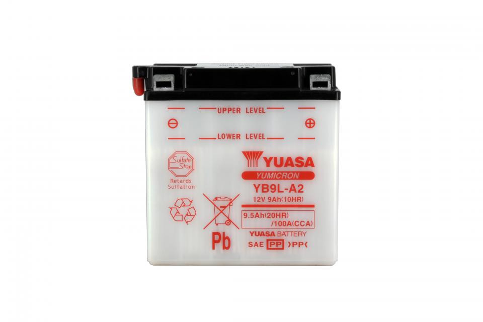 Batterie Yuasa pour Moto Kawasaki 250 EL Eliminator 1987 à 1995 YB9L-A2 / 12V 9Ah Neuf